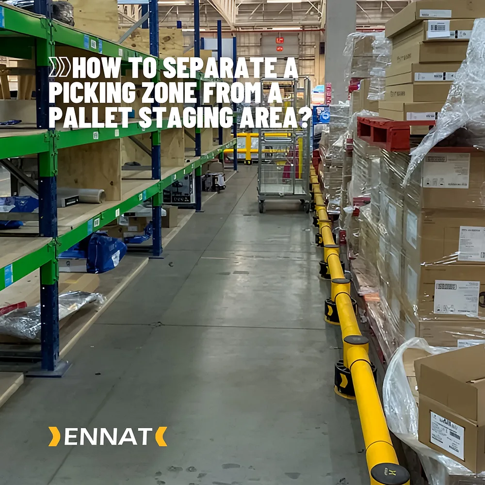 How to separate a picking zone from a pallet staging area: The Key to Operational Throughput